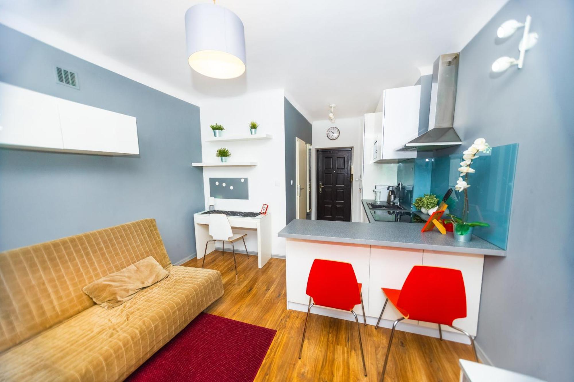 Cozy Studio Next To The Metro And City Center 바르샤바 외부 사진